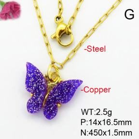 Fashion Copper Necklace  F7N400408aahl-G030