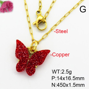 Fashion Copper Necklace  F7N400409aahl-G030