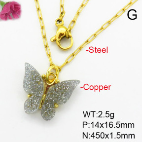 Fashion Copper Necklace  F7N400410aahl-G030