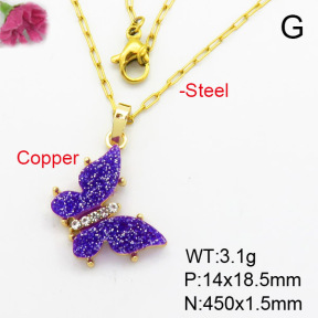Fashion Copper Necklace  F7N400419vail-G030