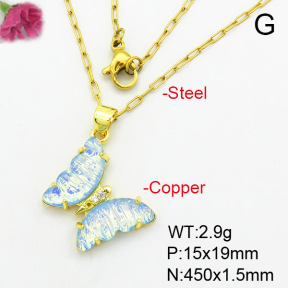 Fashion Copper Necklace  F7N400423avja-G030