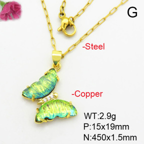 Fashion Copper Necklace  F7N400426avja-G030