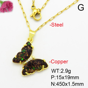 Fashion Copper Necklace  F7N400428avja-G030