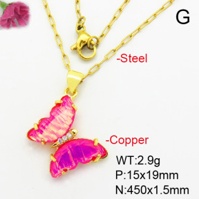 Fashion Copper Necklace  F7N400431avja-G030