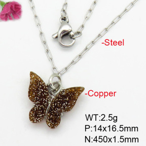 Fashion Copper Necklace  F7N400434aahl-G030