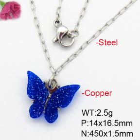 Fashion Copper Necklace  F7N400438aahl-G030