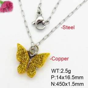 Fashion Copper Necklace  F7N400442aahl-G030