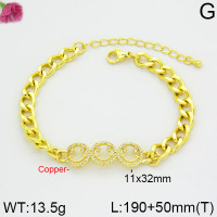 Fashion Copper Bracelet  F2B400270vhha-J111