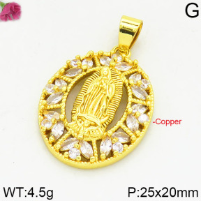 Fashion Copper Pendant  F2P400064bbov-J111