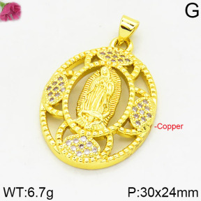 Fashion Copper Pendant  F2P400088bbov-J111