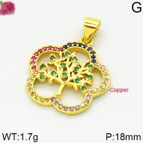 Fashion Copper Pendant  F2P400090bbov-J111