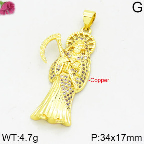 Fashion Copper Pendant  F2P400093bbov-J111