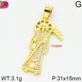 Fashion Copper Pendant  F2P400095bbov-J111