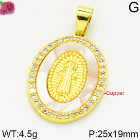 Fashion Copper Pendant  F2P400102bbov-J111