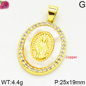 Fashion Copper Pendant  F2P400103bbov-J111