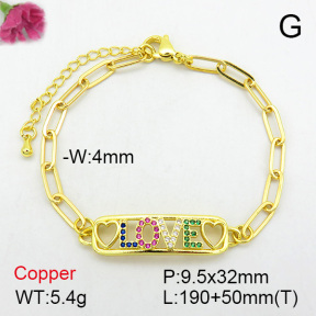 Fashion Copper Bracelet  F7B400079bbov-L024