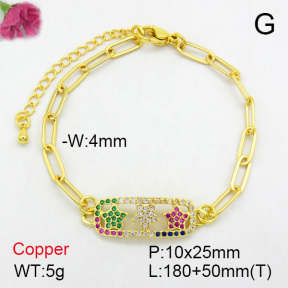 Fashion Copper Bracelet  F7B400080bbov-L024