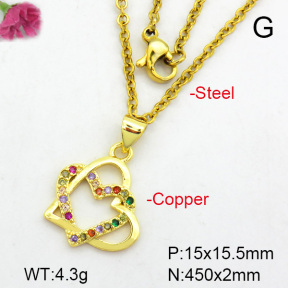 Fashion Copper Necklace  F7N400444avja-L024