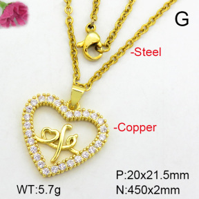 Fashion Copper Necklace  F7N400446aajl-L024