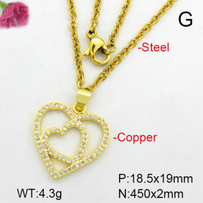Fashion Copper Necklace  F7N400447aajl-L024