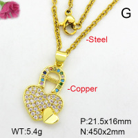 Fashion Copper Necklace  F7N400450baka-L024