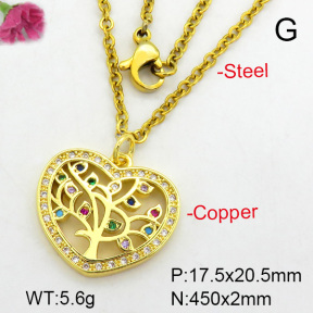 Fashion Copper Necklace  F7N400453aajl-L024