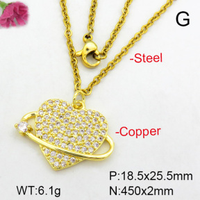 Fashion Copper Necklace  F7N400454ablb-L024