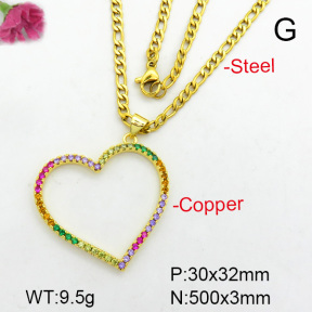 Fashion Copper Necklace  F7N400455ablb-L024
