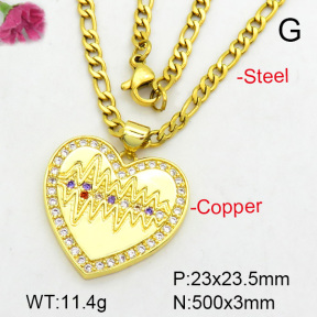 Fashion Copper Necklace  F7N400456aakl-L024