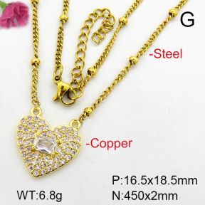 Fashion Copper Necklace  F7N400458aajl-L024