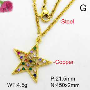 Fashion Copper Necklace  F7N400462aajl-L024