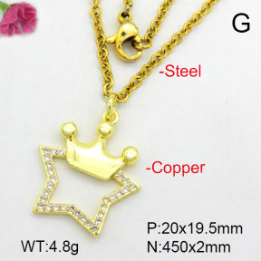Fashion Copper Necklace  F7N400464aajl-L024