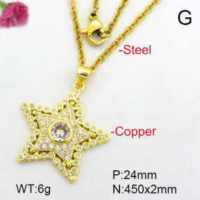 Fashion Copper Necklace  F7N400466aakl-L024