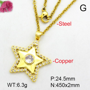Fashion Copper Necklace  F7N400469baka-L024