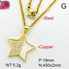 Fashion Copper Necklace  F7N400470aajl-L024