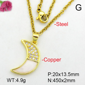 Fashion Copper Necklace  F7N400472aajl-L024