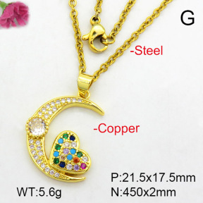 Fashion Copper Necklace  F7N400473baka-L024