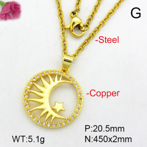 Fashion Copper Necklace  F7N400474aajl-L024