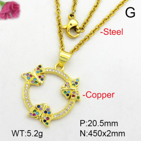 Fashion Copper Necklace  F7N400475baka-L024