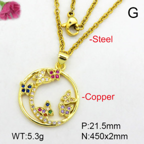 Fashion Copper Necklace  F7N400476baka-L024