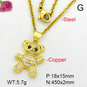 Fashion Copper Necklace  F7N400479aajl-L024