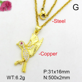 Fashion Copper Necklace  F7N400481aajl-L024