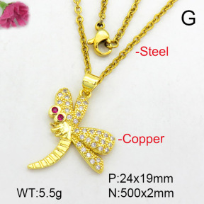 Fashion Copper Necklace  F7N400483aajl-L024
