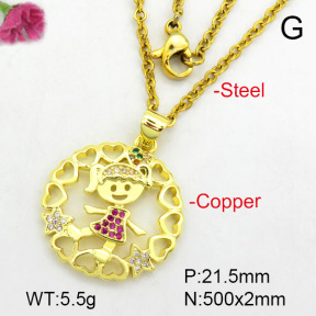 Fashion Copper Necklace  F7N400485aajl-L024