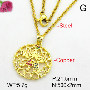 Fashion Copper Necklace  F7N400488aajl-L024