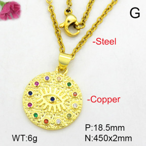 Fashion Copper Necklace  F7N400491avja-L024