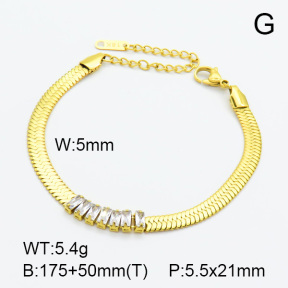 Zircon  SS Bracelet  7B4000027ahjb-066