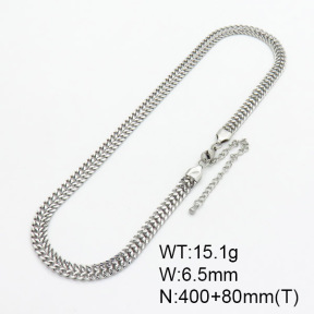 Hand Polished  SS Necklace  7N2000090bbmo-G029