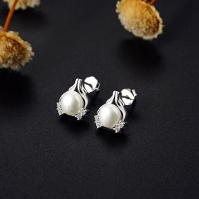 925 Silver Earrings  E:10.4*8.7mm Main Stone: 6mm  JE0573vhmp-M112   
YJ00470