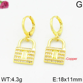 Fashion Copper Earrings  F2E400175bhia-J125